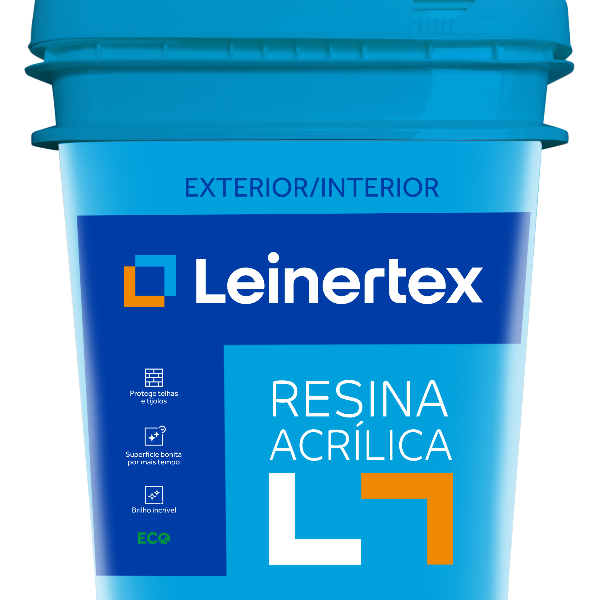 Resina Acrílica Balde Retangular 16L